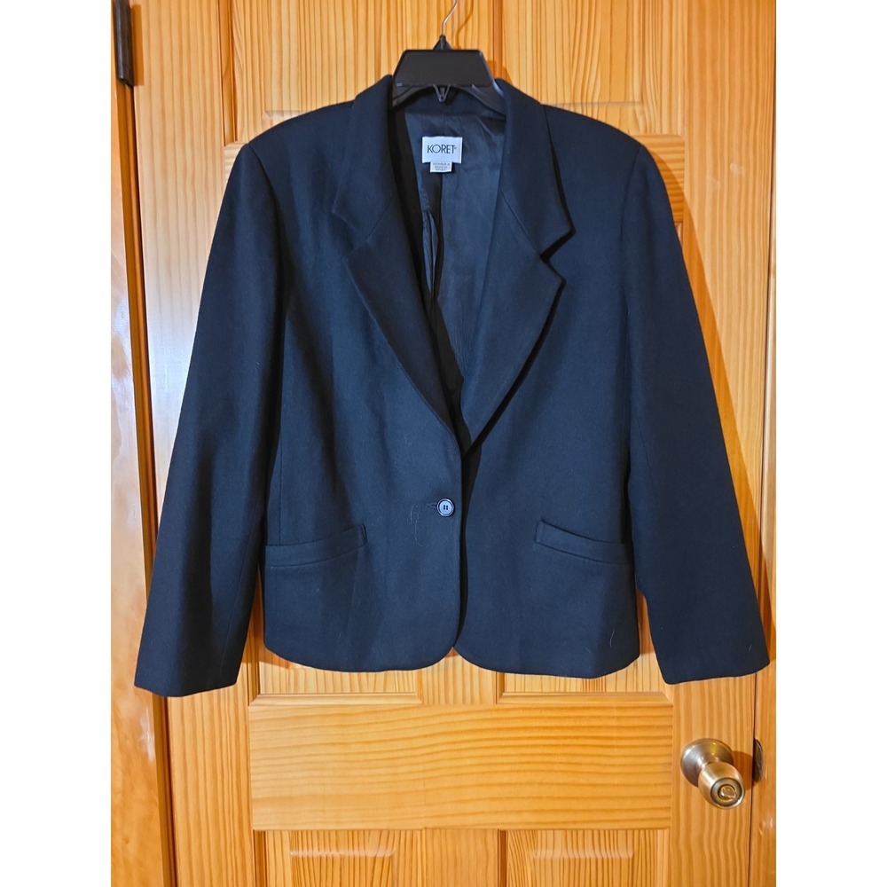 Womens Wool Black Jacket